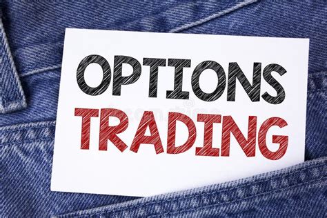 Text Sign Showing Options Trading Conceptual Photo Options Trading