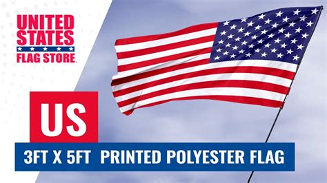 Us 3x5 Printed Polyester Flag Youtube