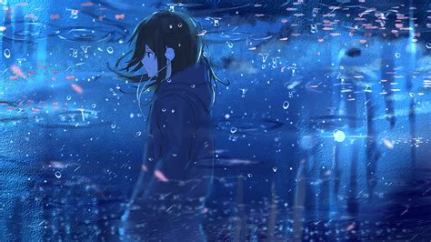 2048x1152 Anime Girl Reflection Water Wallpaper2048x1152 Resolution Hd
