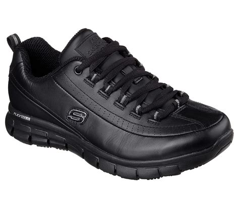 Skechers Work Womens Relaxed Fit Sure Track Trickel Slip Resistant