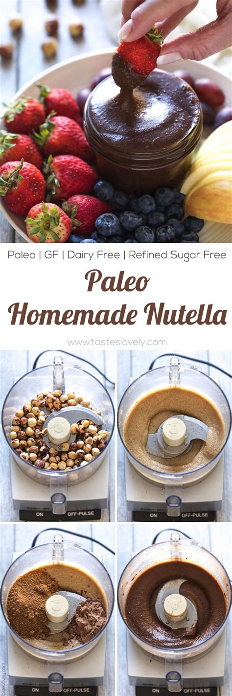 Homemade Paleo Nutella Made With Just Hazelnuts Cocoa Powder And