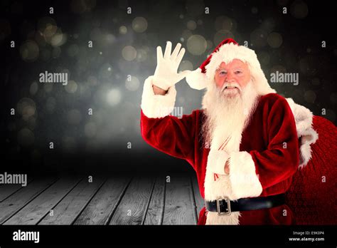 Santa Claus Waving Stock Photo Alamy