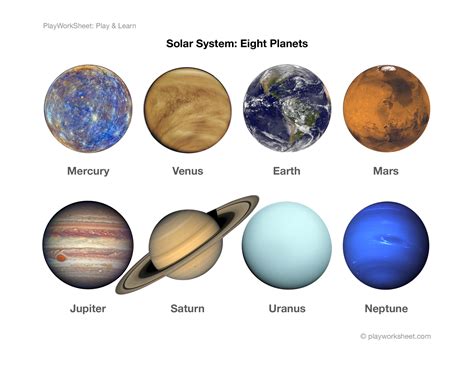 Solar System The Eight Planets Free Printables For Kids