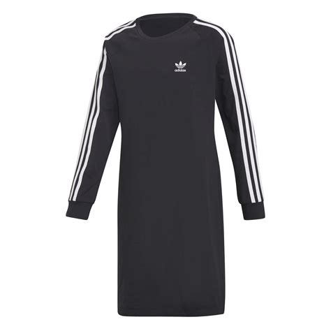 Adidas Originals 3 Stripes Girls Dress Blackwhite