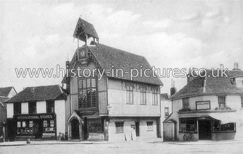 Street Scenes Great Britain England Essex Dunmow Town Hall