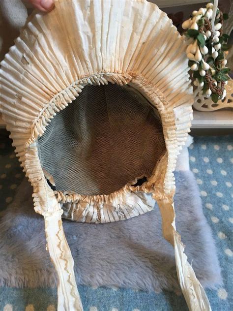 Rare Late 1700s Early 1800s Starched Bonnet Made From Muslin Etsy