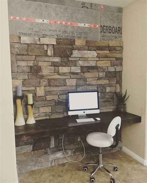 Diy Stone Accent Wall On A Budget Diy Stone Wall Stone Accent Walls