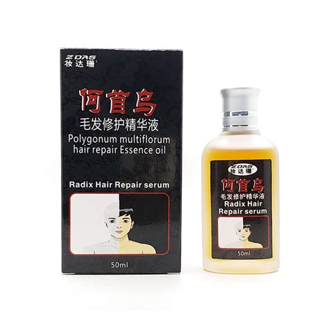 Traditional Chinese Medicine Cure White Hair Turn Gray Black Liquid Ufa