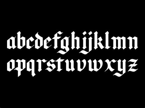 Blackletter Alphabet By Ian Barnard On Dribbble