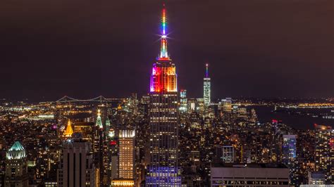 New York City Night Lights 4k Hd Desktop Wallpapers New York Skyline