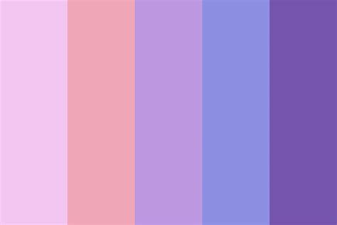 Pastel Pink To Purple Color Palette Purple Color