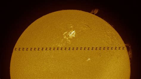 Thierry Legault Meets His Own Challenge Image An Iss Transit Of A Solar Prominence Universe Today