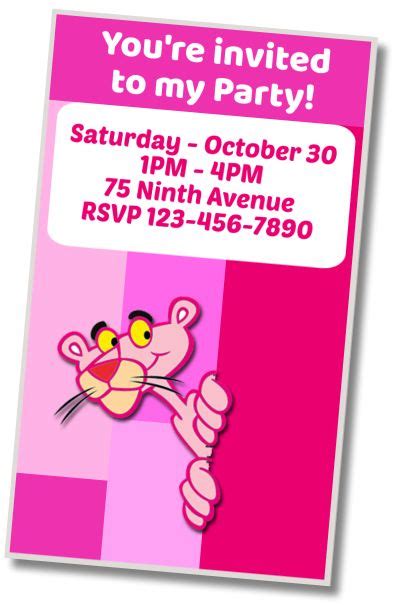 10 Best Invitations Pink Panther Digital Whatsapp Messenger