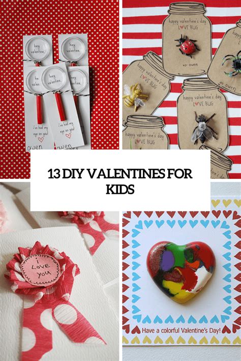 13 Creative Diy Valentines Day Cards For Kids Shelterness