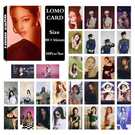 Kpop Blackpink Album Square Up Jennie Self Made Paper Lomo Card Photo Cards Poster Hd Photocard