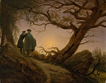 Caspar David Friedrich | Two Men Contemplating the Moon, 1825-30 | Tutt ...