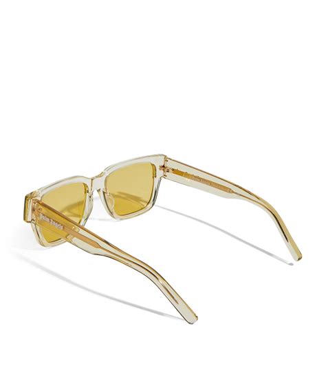 Palm Angels Yellow Tinted Newport Sunglasses Harrods Ca