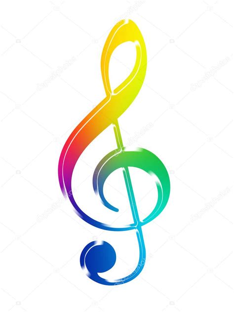 Colorful Musical Symbol — Stock Photo © Oriontrail 5553908