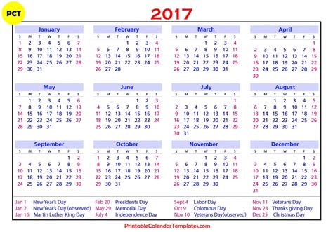 Kalendar 2017 Malaysia Printable : Ready to print printable 2017 calendars.
