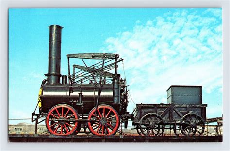 Postcard Railroad Train Stourbridge Lion Steam Engine 1970s Unposted