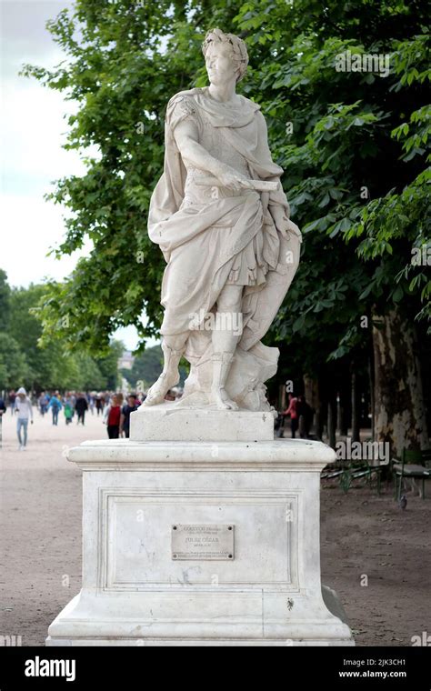 Paris France June 10 2019 Statue Of Julius Caesar By Coustou