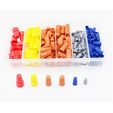 Shomy 158pcs Electrical Wire Twist Nut Connector Terminals Cap Spring