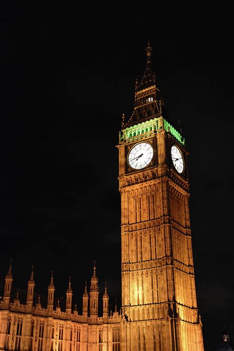 Big Ben Tower London Night Photograph By Mihaela Pater Pixels