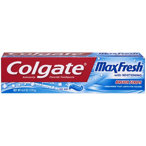 Colgate Max Fresh Toothpaste With Mini Breath Strips Cool Mint 6