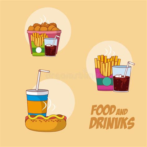 Foods And Drinks Line Black Icons Style 2 Vol 4 Stock Vector