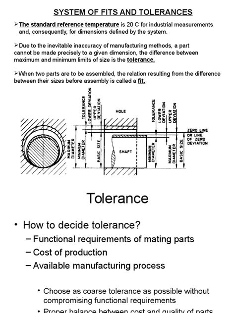 Understanding Fits And Tolerances A Guide To Dimensional Variations