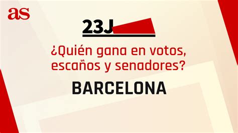 Resultados Barcelona 23J quién gana las elecciones generales y