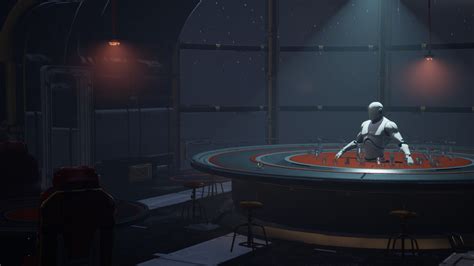 Artstation Abandoned Space Bar Lighted In Unreal