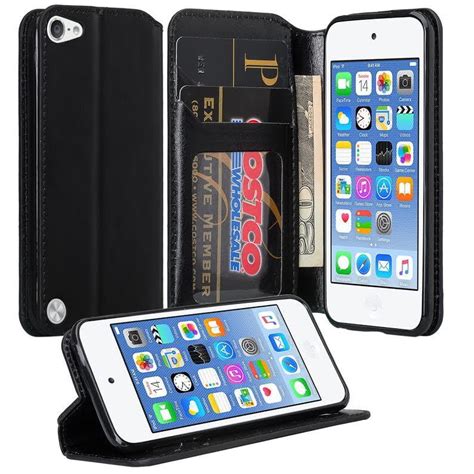 Ipod Touch 5 Ipod Touch 6 Wallet Case Slim Magnetic Kickstand Pu