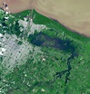 No Queremos Inundarnos: Imagen satelital de las inundaciones en La Plata