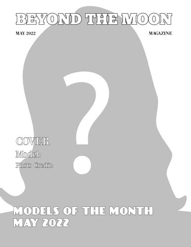 Beyond The Moon Magazine Models Of The Month May 2022 Btmm