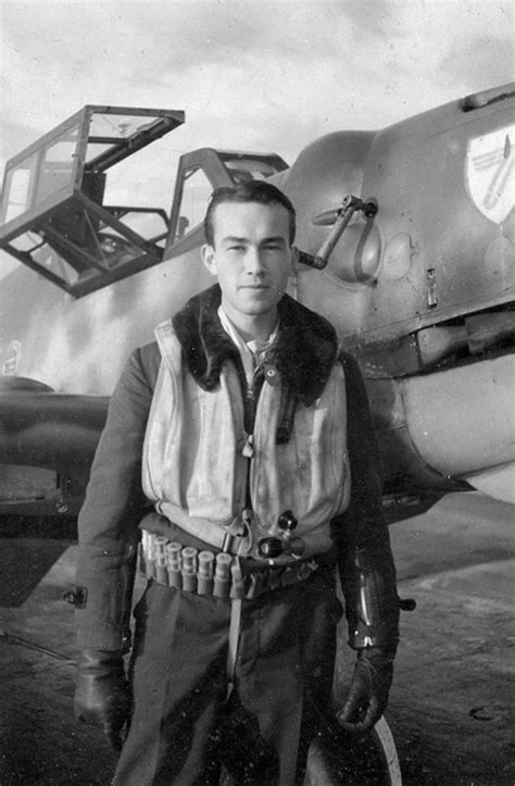 Photo Pilot Of The 3rd Luftwaffe Fighter Squadron In The Messerschmitt