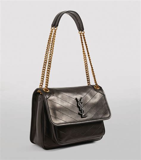 Saint Laurent Medium Leather Niki Shoulder Bag Harrods Us