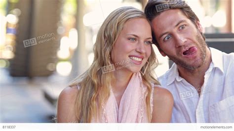 Happy Couple Taking Selfie Stock Video Footage 8118337