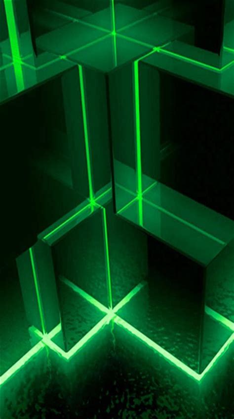 3d Green Cubes Iphone Wallpapers Iphone 5s 4s 3g Backgrounds
