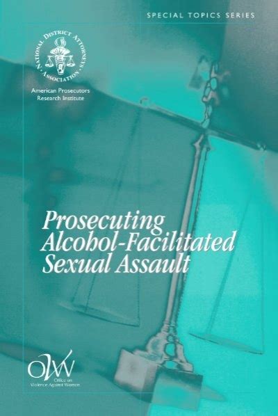 prosecuting alcohol facilitated sexual assault national district