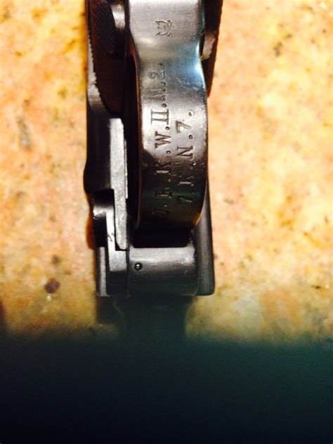 An Example Of How To Decipher Unit Markings On German WWI Lugers Gun