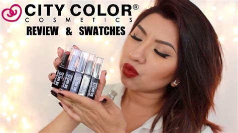 City Color Cosmetics Review And Swatches Youtube