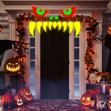 Willbond Halloween Monster Face Decorations Outdoor Garage