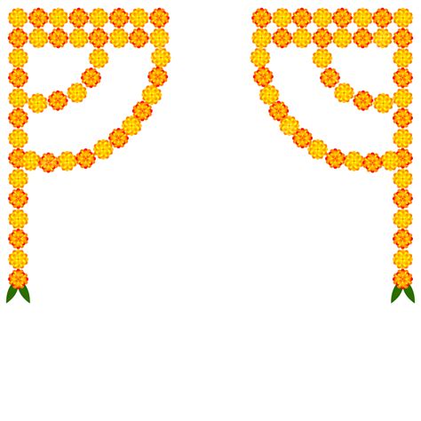 Marigold Toran Decorations Border For Hindu Festival Marigold Toran