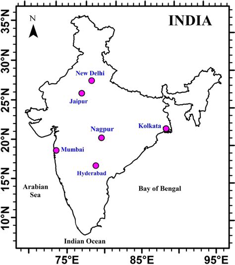 India Regions Map