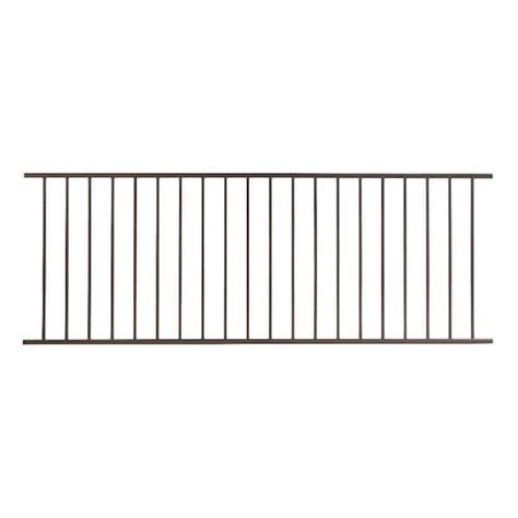 Fortress Fe26 34 In H X 8 Ft W Bronze Steel Railing Level Panel