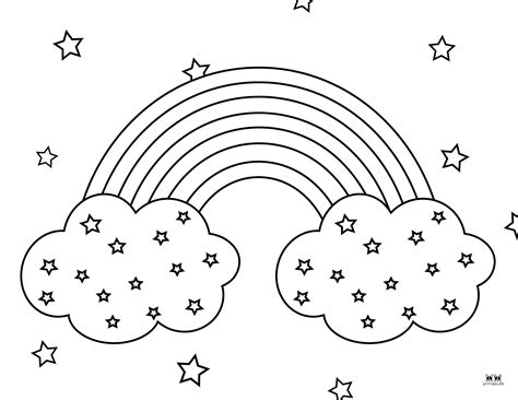 Free Coloring Pages With Rainbows Free Printable Rain Vrogue Co