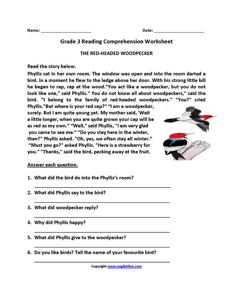 3rd Grade Reading Worksheets Vocabulary