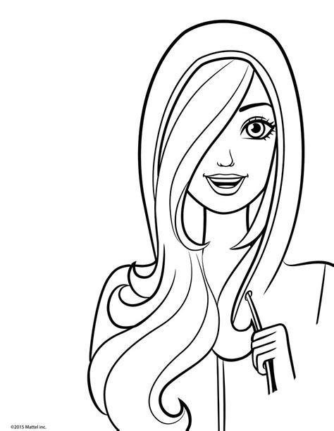 Lindos desenhos para pintar 07:51 barbie , desenhos infantis , desenhos para colorir , desenhos para imprimir. Desenho de Barbie com blusa de capuz para colorir ...