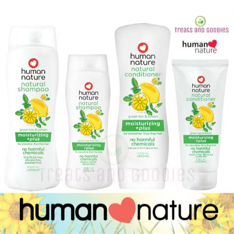 Human Nature Moisturizing Plus Shampoo Conditioner Frizz Free
